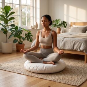 Circular Yoga pillow/Pet pillow/Sitting pillow 18 x 6"